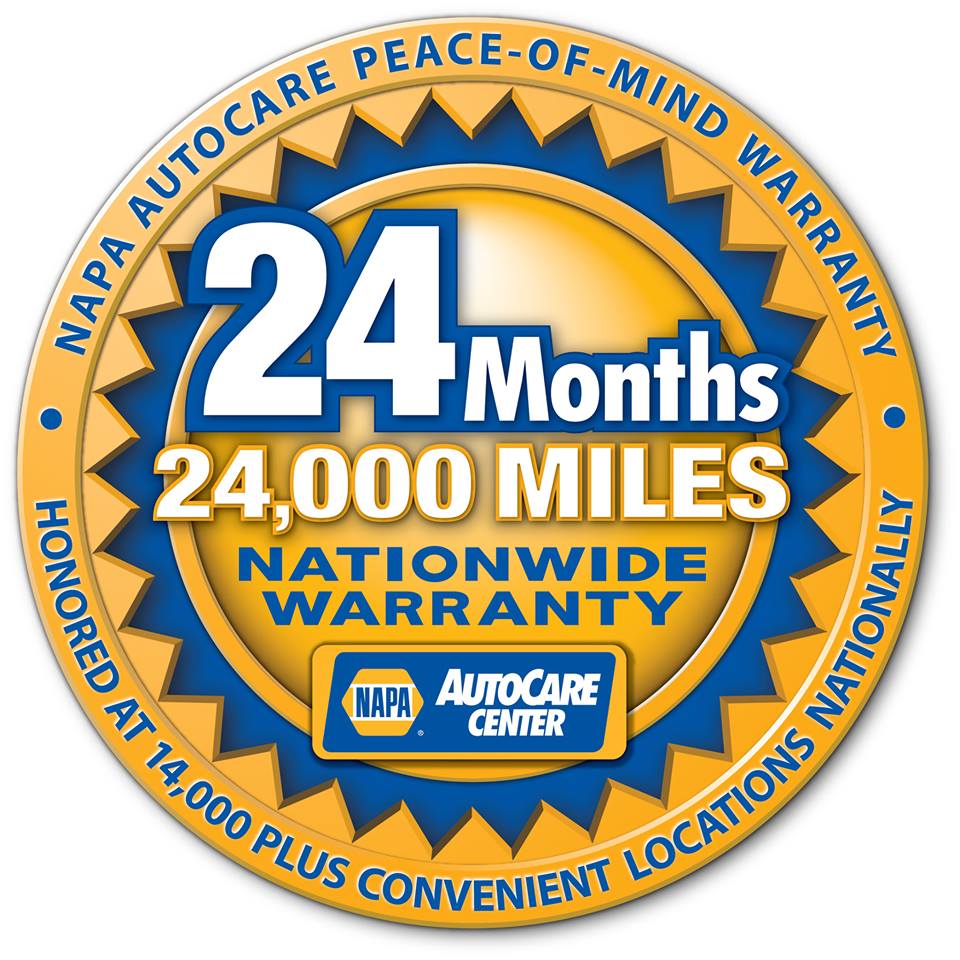 NAPA Warranty badge